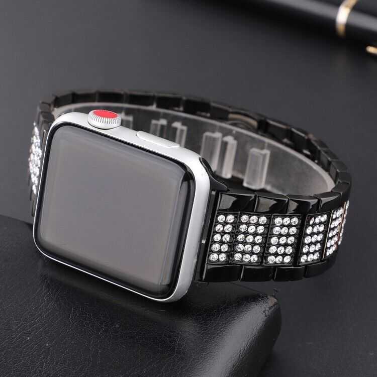 Edelstahl Strass Diamond Bling Armband für Apple Watch 42 | 44 | 45 | 46 | 49 mm