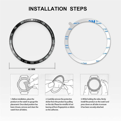 Zifferblatt-Stahl-Schutzrahmen für Galaxy Watch 46 mm - SmartPhoneZubehör.com