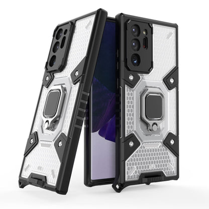 Space PC + TPU Handy Schutzhülle mit Ringhalter, Series 1 - SmartPhoneZubehör.com