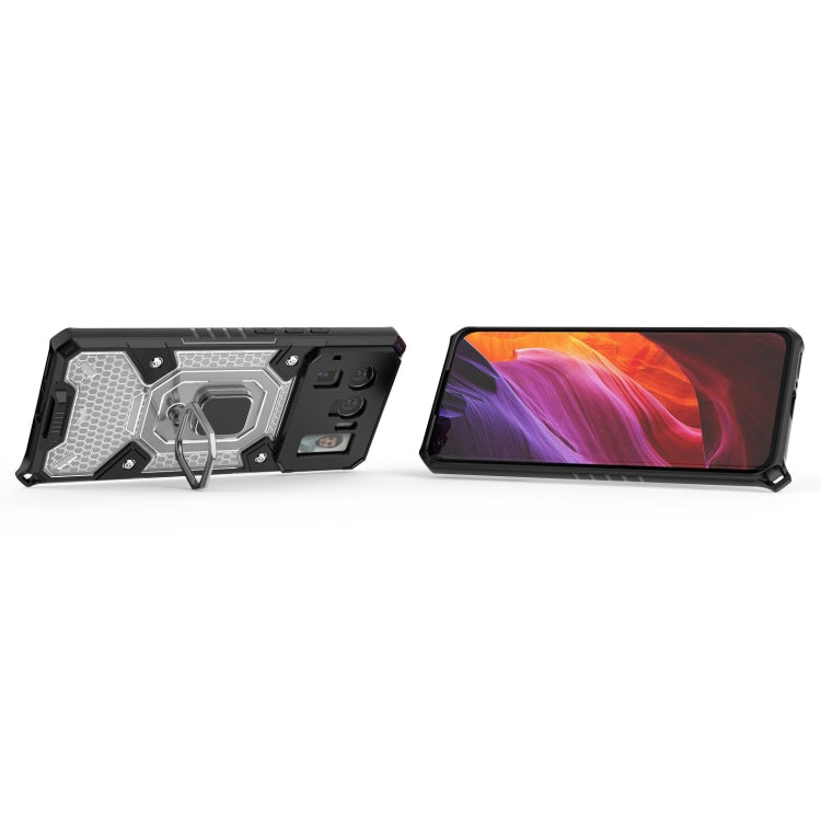 Space PC + TPU Handy Schutzhülle mit Ringhalter, Series 1 - SmartPhoneZubehör.com