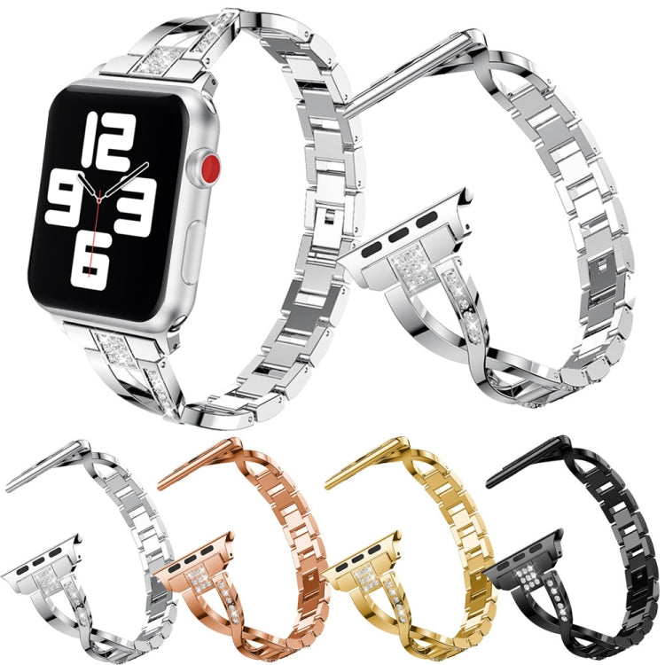 Strass Edelstahlarmband für Apple Watch 7 41mm | 6&SE&5&4 40mm | 3&2&1 38mm | 7 45mm | 6&SE&5&4 44mm | 3&2&1 42mm