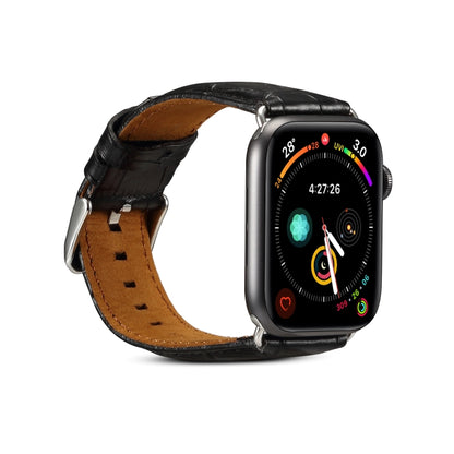 Leder Armband für Apple Watch 38/40/41/42/44/45/46/49 mm Krokostruktur - SmartPhoneZubehör.com