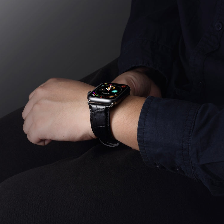 Leder Armband für Apple Watch 38/40/41/42/44/45/46/49 mm Krokostruktur - SmartPhoneZubehör.com