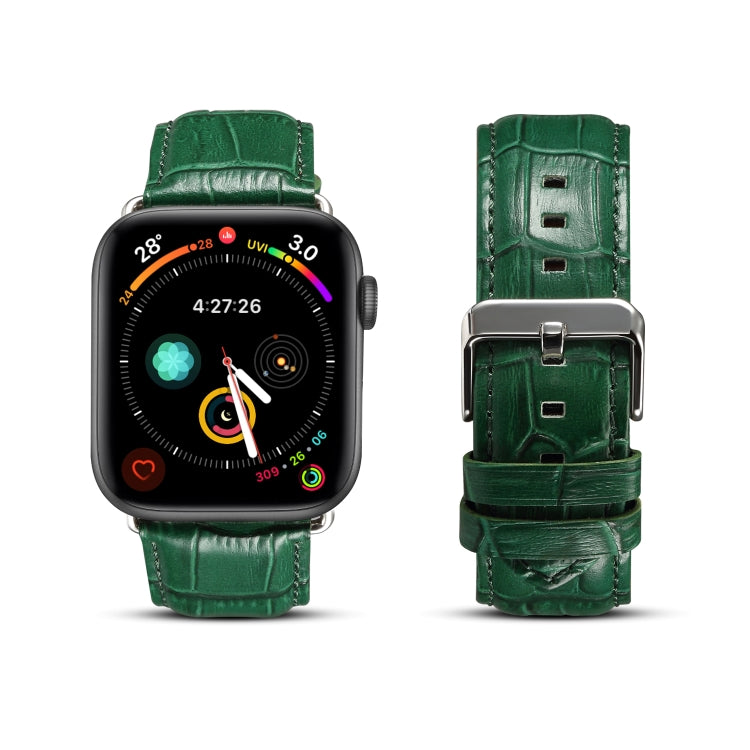 Leder Armband für Apple Watch 38/40/41/42/44/45/46/49 mm Krokostruktur - SmartPhoneZubehör.com