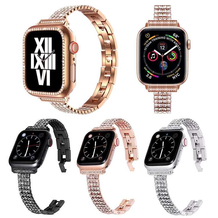 Strass Glitzer Armband für die Apple Watch 7 41mm | 6&SE&5&4 40mm | 3&2&1 38mm | 7 45mm | 6&SE&5&4 44mm | 3&2&1 42mm