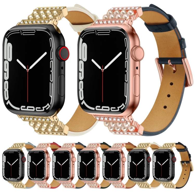 Armband mit Strass / Perlen für Apple Watch 38/40/41/42/44/45/46/49 mm - SmartPhoneZubehör.com