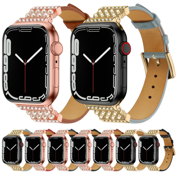 Armband mit Strass / Perlen für Apple Watch 38/40/41/42/44/45/46/49 mm - SmartPhoneZubehör.com