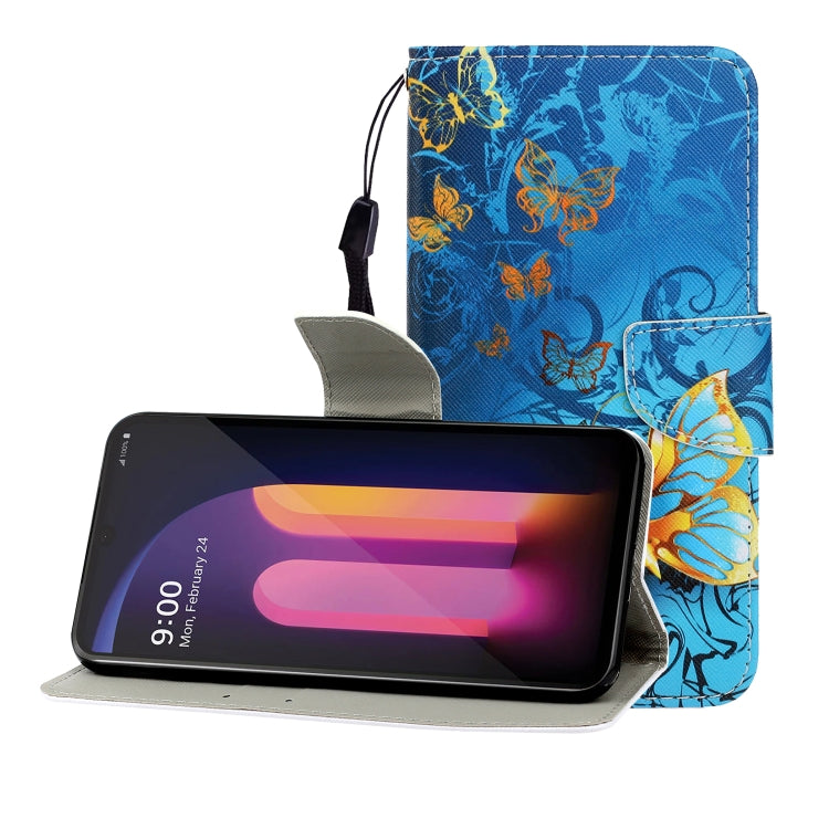 Horizontales Flip-Lederetui mit farbiger Zeichnung, Halter, Kartenfach und Brieftasche, Series 1 - SmartPhoneZubehör.com