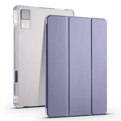 3-fach faltbare, transparente TPU-Smart-Leder-Tablet-Hülle mit Stiftschlitz - SmartPhoneZubehör.com