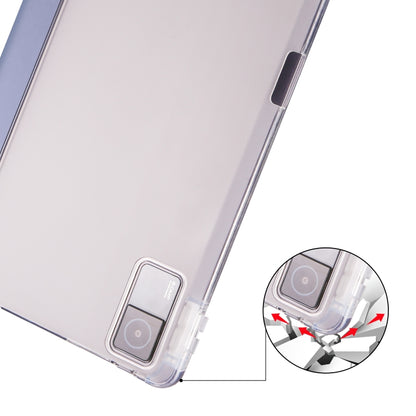 3-fach faltbare, transparente TPU-Smart-Leder-Tablet-Hülle mit Stiftschlitz - SmartPhoneZubehör.com