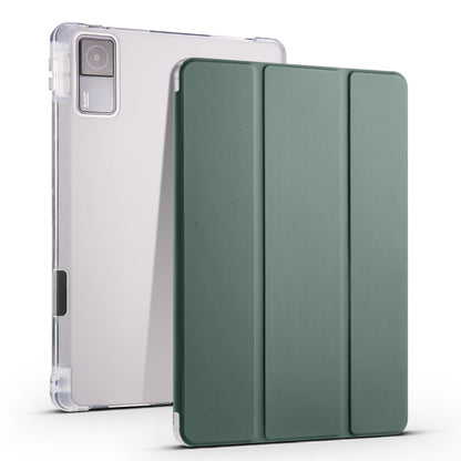 3-fach faltbare, transparente TPU-Smart-Leder-Tablet-Hülle mit Stiftschlitz - SmartPhoneZubehör.com