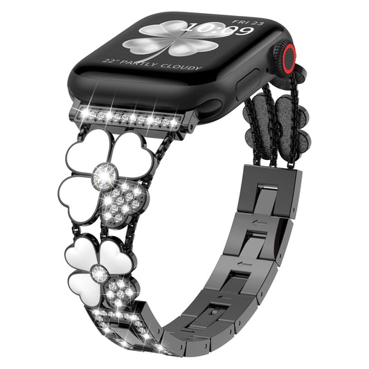 Blütenblatt Strass Armband für Apple Watch SE 2023 40mm | SE 2022 40+44mm | SE 40+44mm | 6 40mm