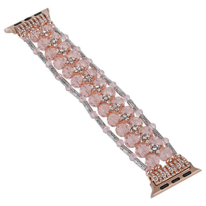 Armband mit Strass Perlen für Apple Watch Series 3 38mm | 3 42mm | 2 42mm | 2 38mm | 1 42mm | 1 38mm