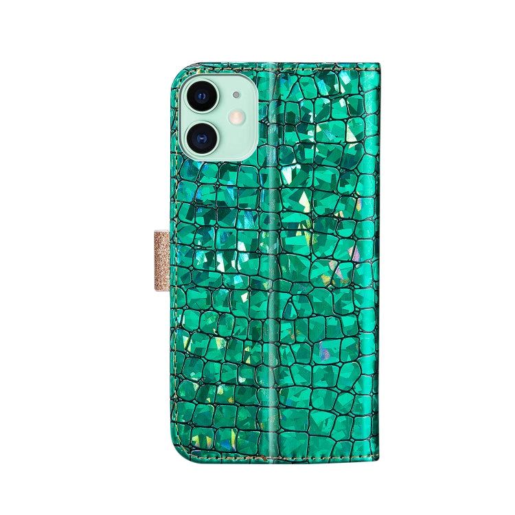 Horizontales Handy Flip-Lederetui mit Laser-Glitzerpulver und  Krokodilstruktur, Kartenfächern, Halter und Geldbörse - SmartPhoneZubehör.com