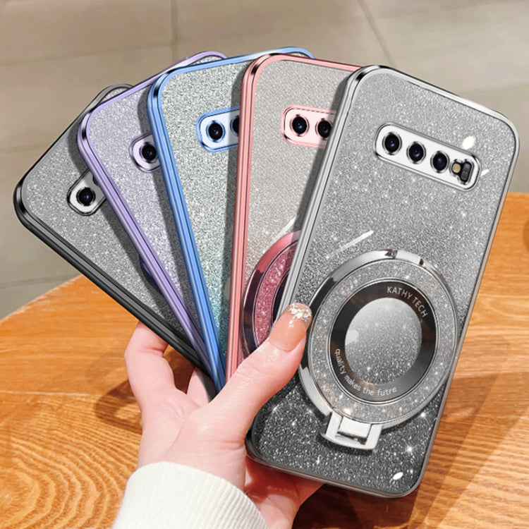 Glitzer TPU Handyhülle mit Ständer für Samsung Galaxy S10+ | Samsung Galaxy S10