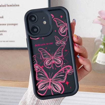 TPU Handyhülle mit Schmetterling Motiv für iPhone 13 | iPhone 12