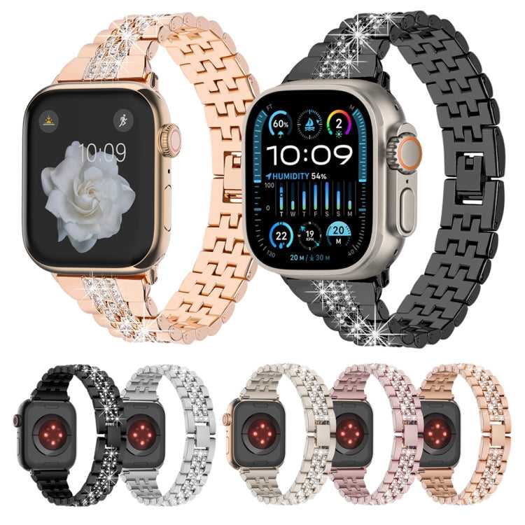 Strass Glitzer Armband für Apple Watch SE 2023 44mm | Ultra 2 49mm | Series 9 45mm | Ultra 49mm | 8 45mm | SE 2022 44mm