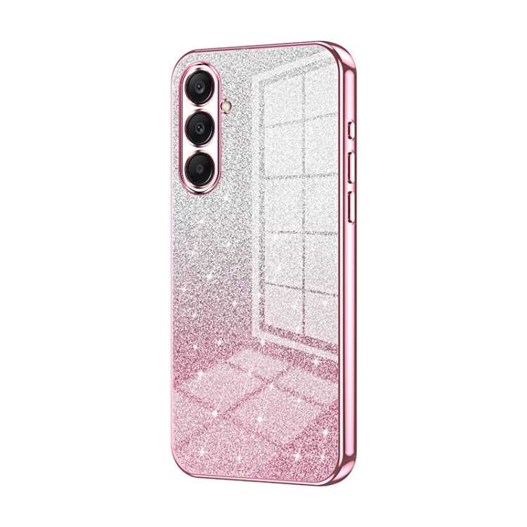 Galvanisierte Handyhülle mit Farbverlauf-Glitzerpulver, For Samsung Galaxy A56, For Samsung Galaxy A26, For Samsung Galaxy A36, For Samsung Galaxy A16 5G