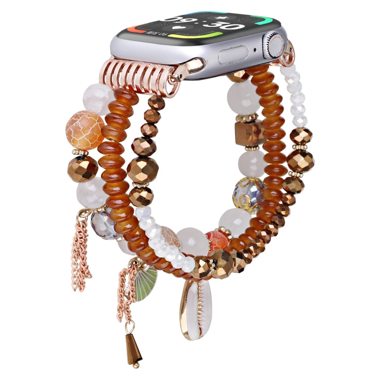 Armband mit Muschelperlen/ Kette für Apple Watch 46mm | 49mm | 45mm | 44mm | 42mm | 41mm | 40mm | 38mm