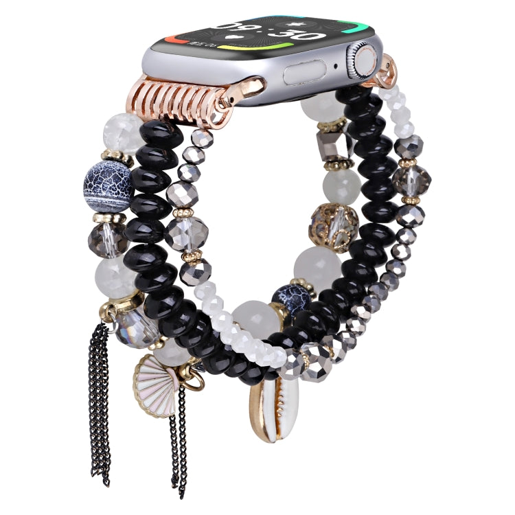 Armband mit Muschelperlen/ Kette für Apple Watch 46mm | 49mm | 45mm | 44mm | 42mm | 41mm | 40mm | 38mm