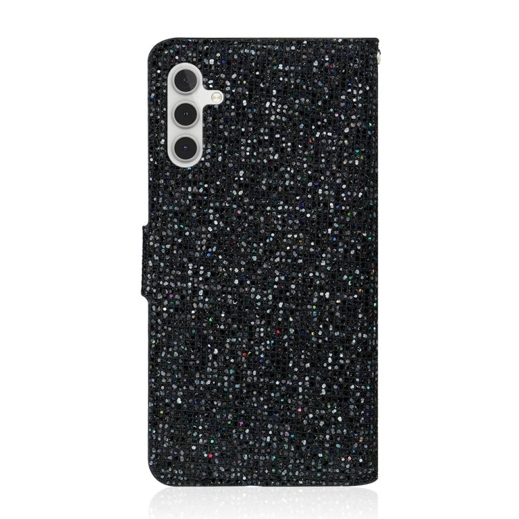 Handyhülle aus Leder mit Glitzerpuder für Samsung Galaxy S25 5G | S25+ 5G | S25 Ultra 5G | S24 FE 5G | S23 FE 5G