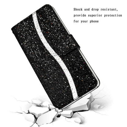 Handyhülle aus Leder mit Glitzerpuder für Samsung Galaxy S25 5G | S25+ 5G | S25 Ultra 5G | S24 FE 5G | S23 FE 5G