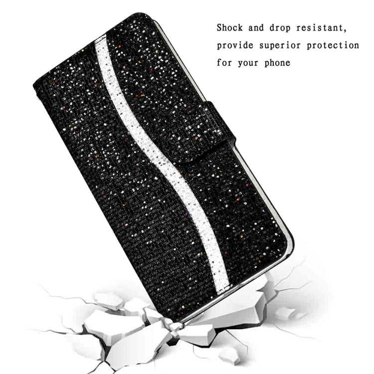 Leder Glitter Handyhülle zum Klappen für Samsung Galaxy A16 4G / 5G