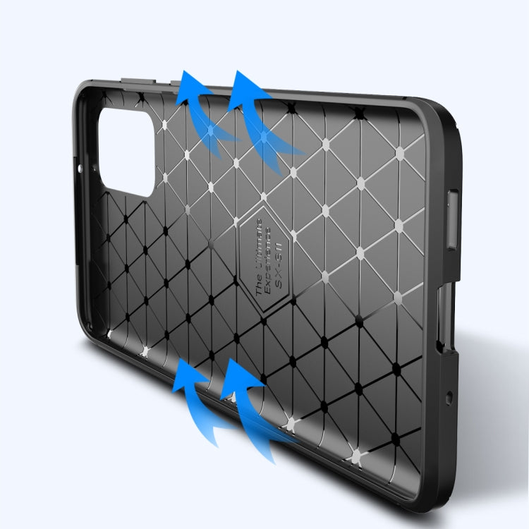 Carbon Fiber Texture Stoßfeste TPU Handy Schutzhülle - SmartPhoneZubehör.com