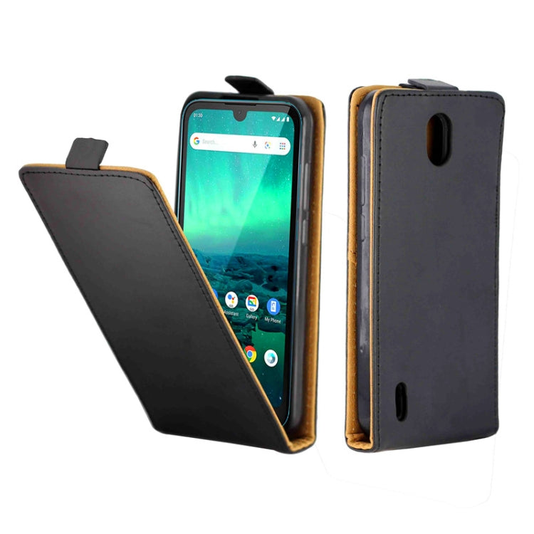 Vertikales Flip TPU + PU Lederetui im Business-Stil mit Kartensteckplatz - SmartPhoneZubehör.com