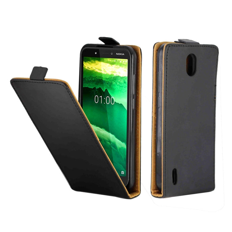 Vertikales Flip TPU + PU Lederetui im Business-Stil mit Kartensteckplatz - SmartPhoneZubehör.com