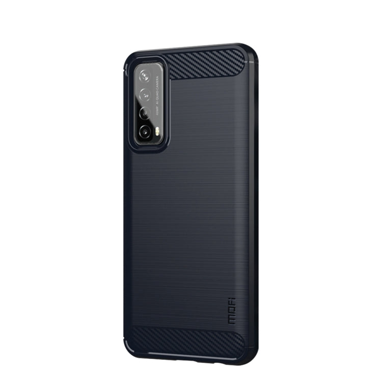 Weiches TPU-Gehäuse aus gebürsteter Kohlefaser der MOFI Gentleness-Serie - SmartPhoneZubehör.com