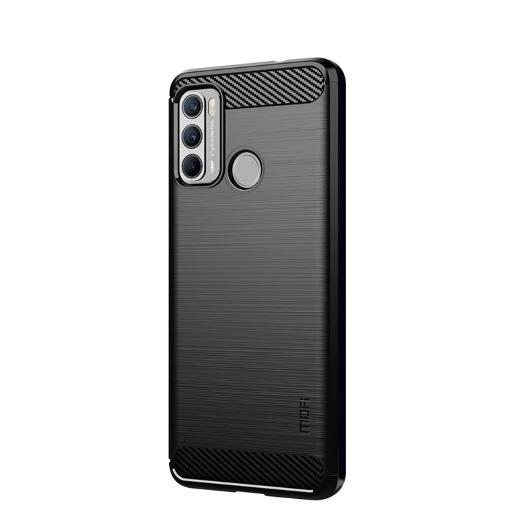 Weiches TPU-Gehäuse aus gebürsteter Kohlefaser der MOFI Gentleness-Serie - SmartPhoneZubehör.com