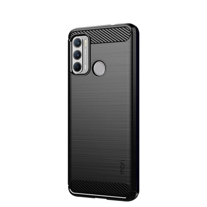 Weiches TPU-Gehäuse aus gebürsteter Kohlefaser der MOFI Gentleness-Serie - SmartPhoneZubehör.com