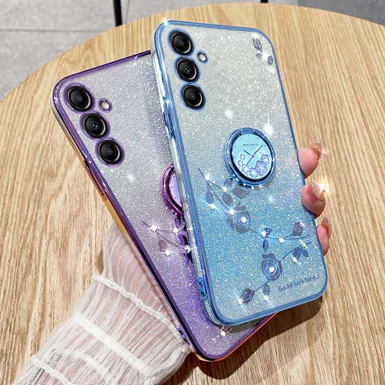 Glitzer TPU Handyhülle mit Ringhalter für Samsung Galaxy S25 5G | S25+ 5G | S25 Ultra 5G | S24 FE 5G | S24 Ultra 5G