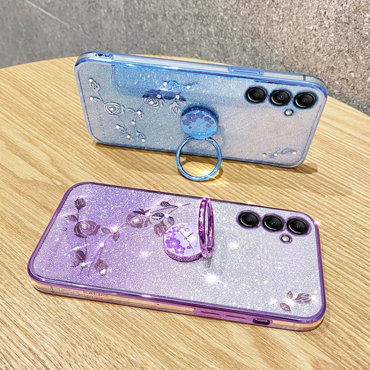 Glitzer TPU Handyhülle mit Ringhalter für Samsung Galaxy S25 5G | S25+ 5G | S25 Ultra 5G | S24 FE 5G | S24 Ultra 5G