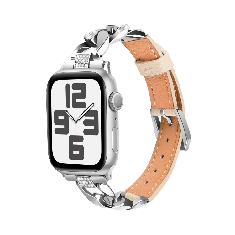 Leder Strass Armband für Apple Watch Series 3 38mm | 3 42mm