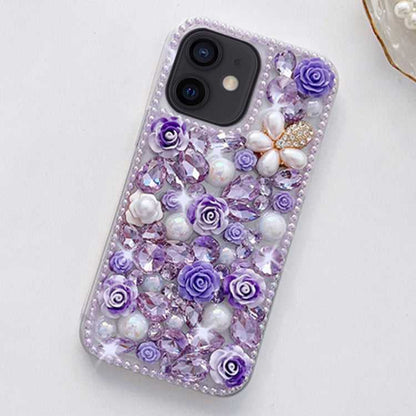 Strass Glitzer PC Handyhülle für iPhone 12 | 11 | XR | XS | X | 7 | 8 |