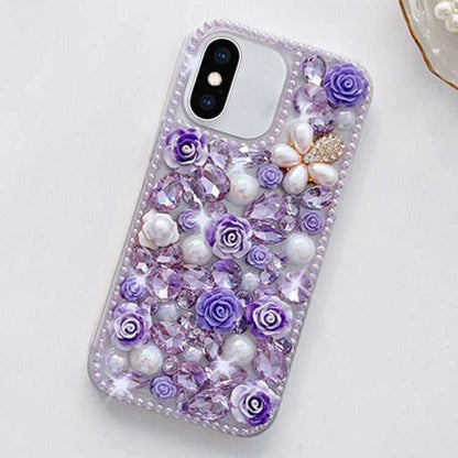 Strass Glitzer PC Handyhülle für iPhone 12 | 11 | XR | XS | X | 7 | 8 |