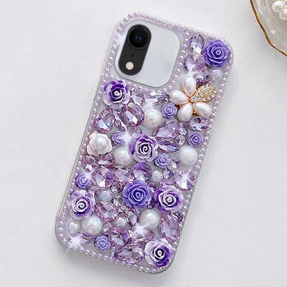 Strass Glitzer PC Handyhülle für iPhone 12 | 11 | XR | XS | X | 7 | 8 |