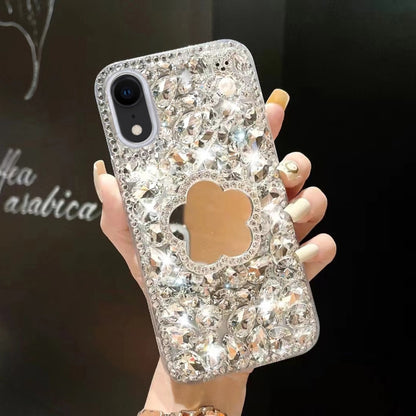 Strass Spiegel Handyhülle für Apple iPhone 12 | 12 Pro Max | 12 Pro | 12 mini | 11 Pro Max | 11 | 11 Pro | XR