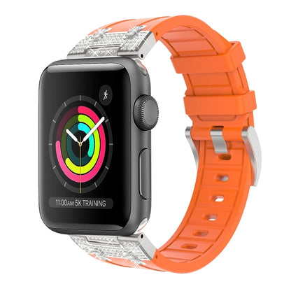 Silikon Armband mit Strass für Apple Watch 3 42mm