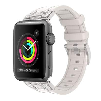 Silikon Armband mit Strass für Apple Watch 3 42mm