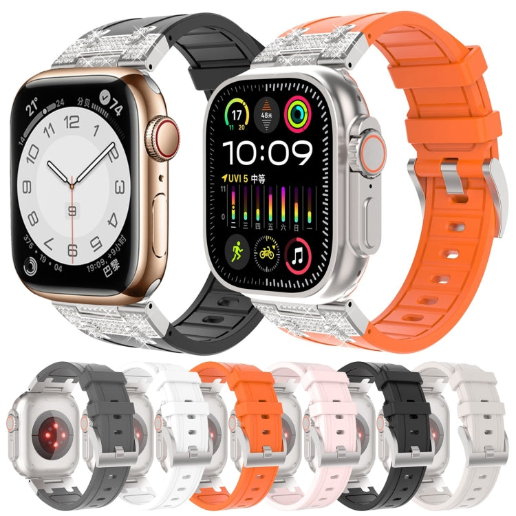 Silikon Armband mit Strass für Apple Watch 3 42mm