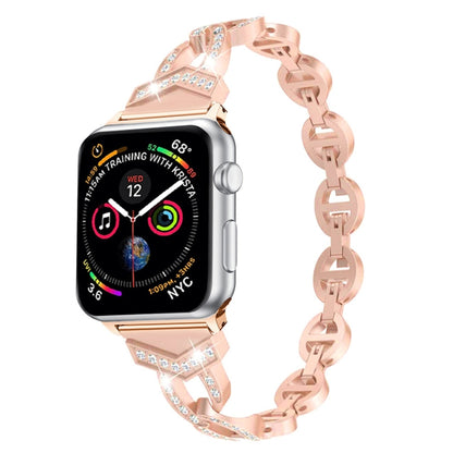 Strass Edelstahlarmband und Alu für Apple Watch Serie 3 & 2 & 1 42 mm