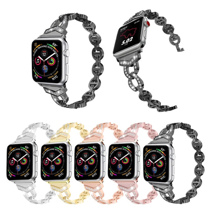 Strass Edelstahlarmband und Alu für Apple Watch Serie 3 & 2 & 1 42 mm